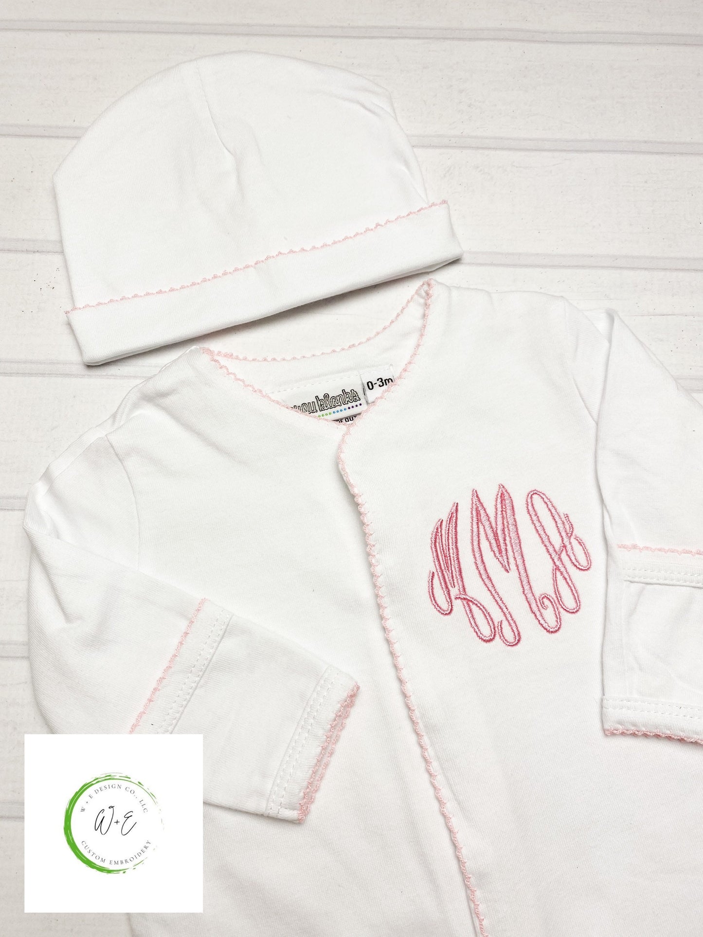 Baby Girl Coming Home Outfit, Monogram Outfit, Gift for Baby Girl, Personalized Footie