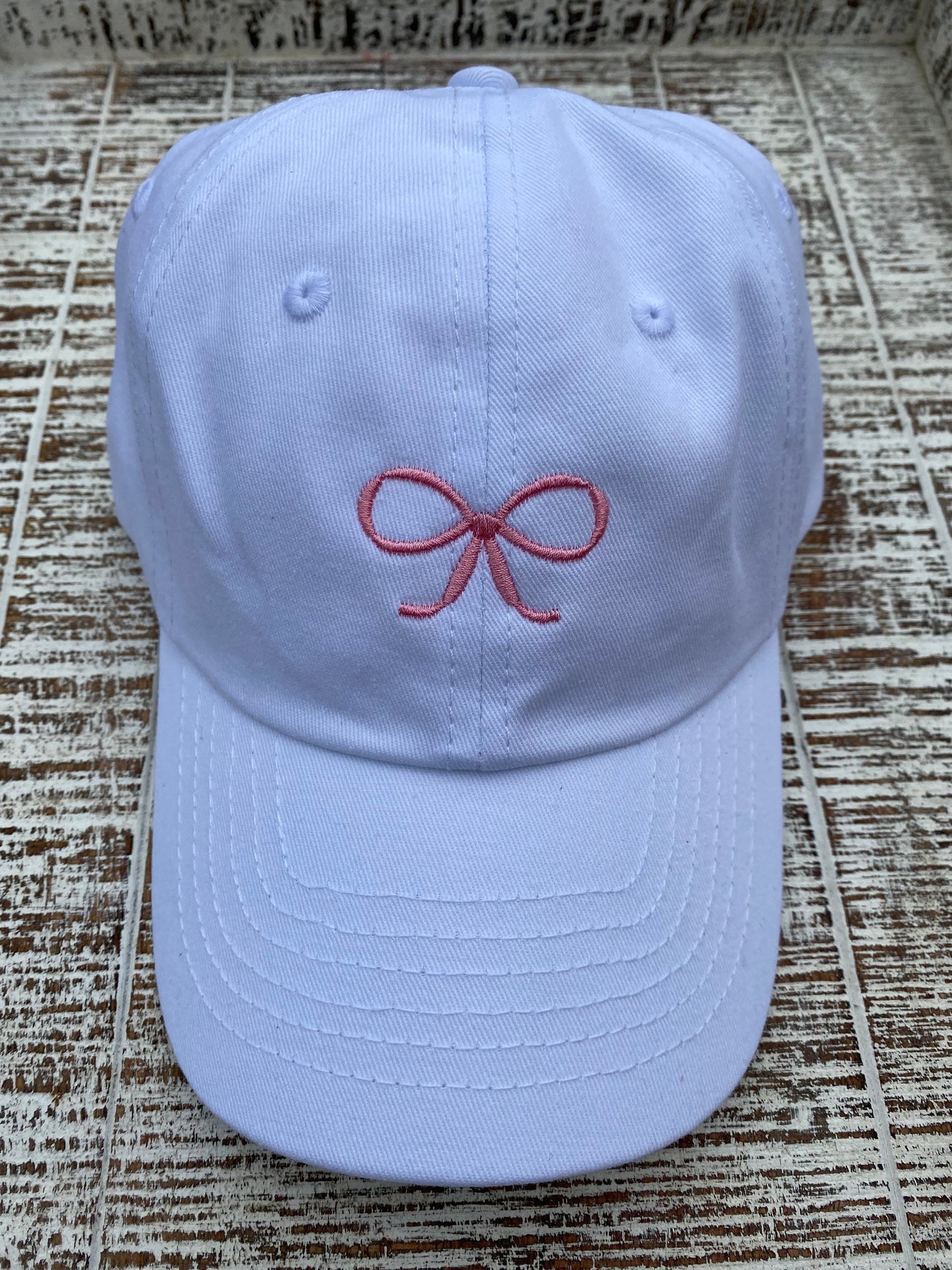 Embroidered Toddler Hat, Personalized Bow Baseball Cap, Birthday Gift for Children