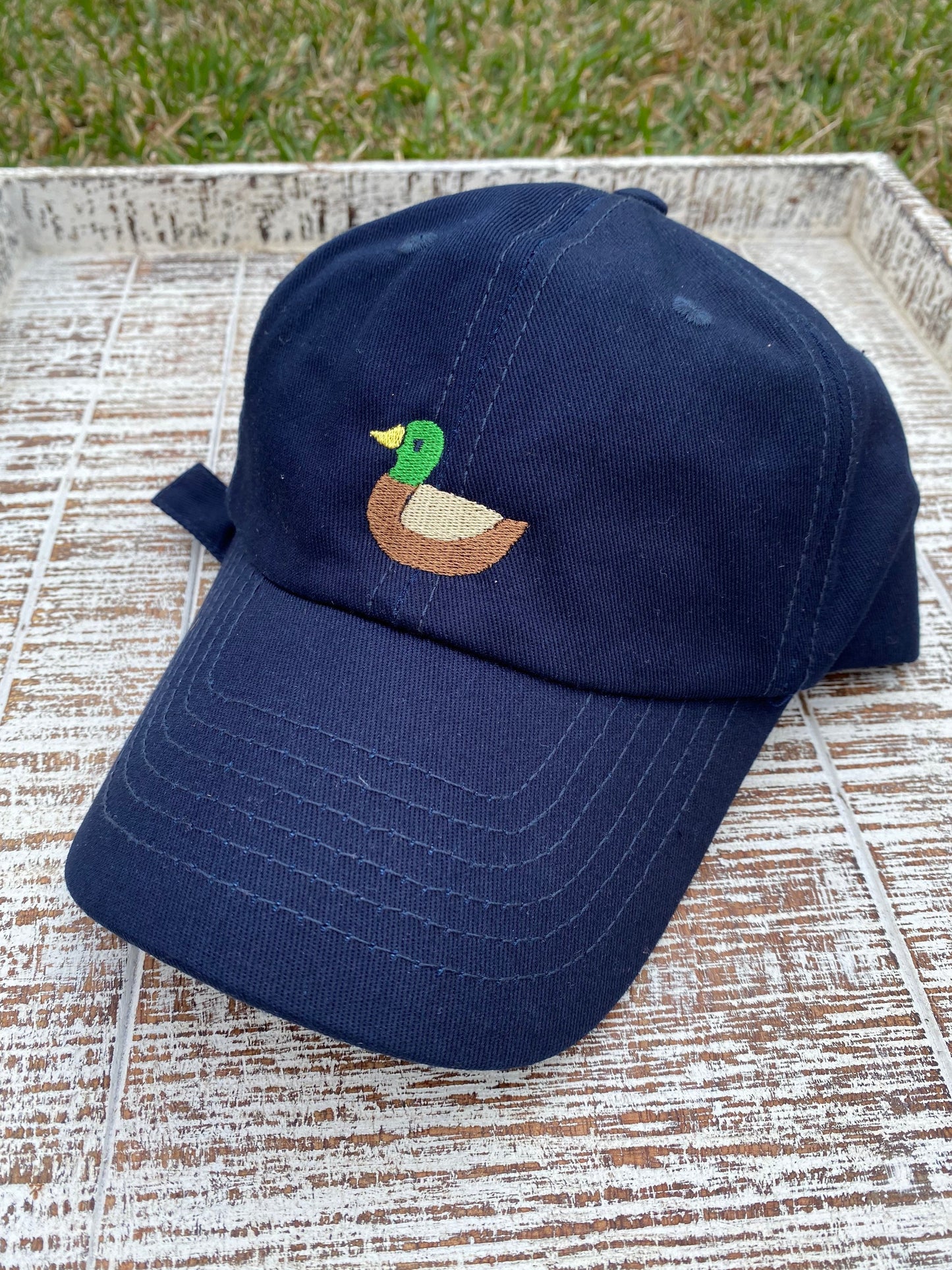 Embroidered Toddler Hat, Personalized Duck Hat, Baseball Cap, Birthday Gift for Boy