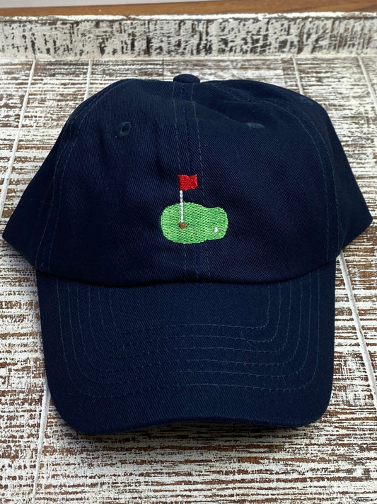 Embroidered Toddler Hat, Personalized Golf Putting Green Hat, Baseball Cap, Birthday Gift for Children