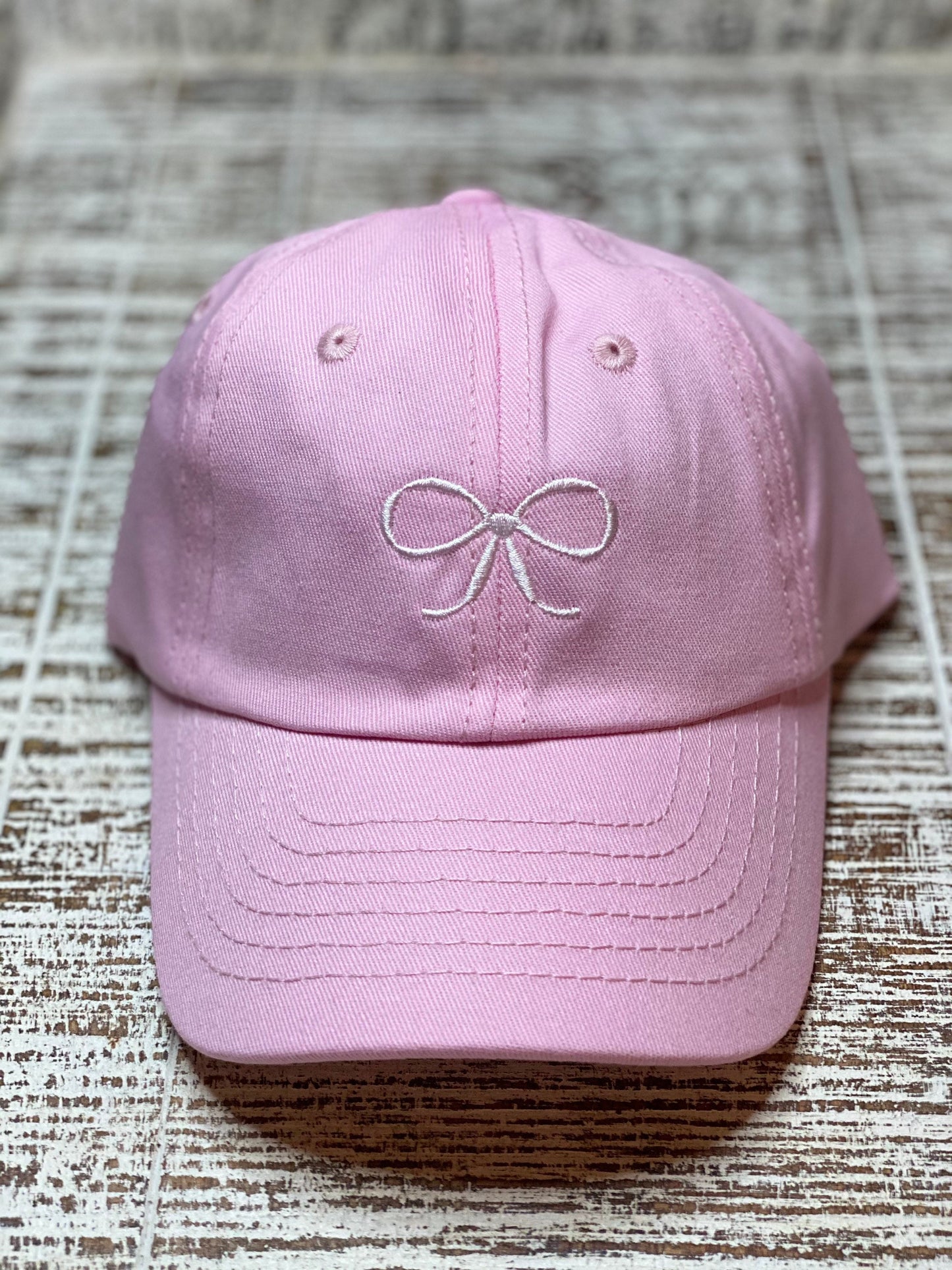 Embroidered Toddler Hat, Personalized Bow Baseball Cap, Birthday Gift for Children