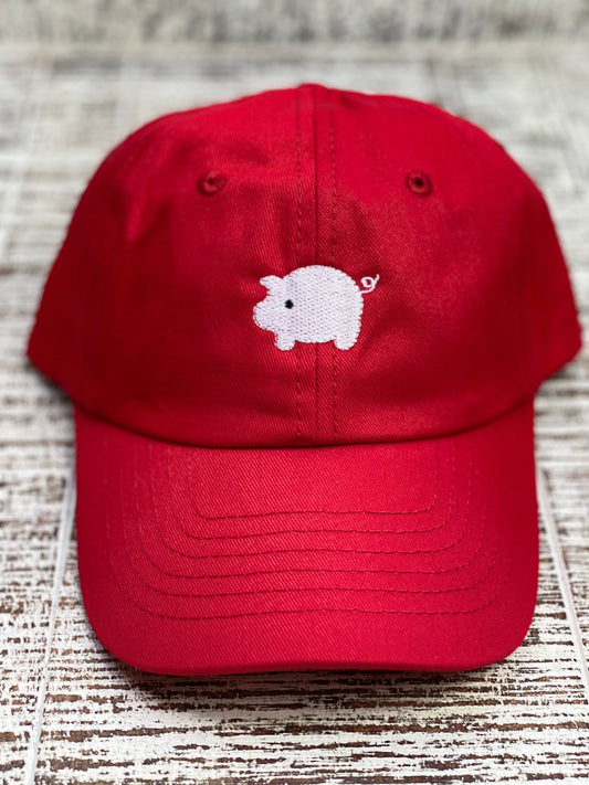 Embroidered Toddler Hat, Personalized Pig Hat, Baseball Cap, Birthday Gift for Children