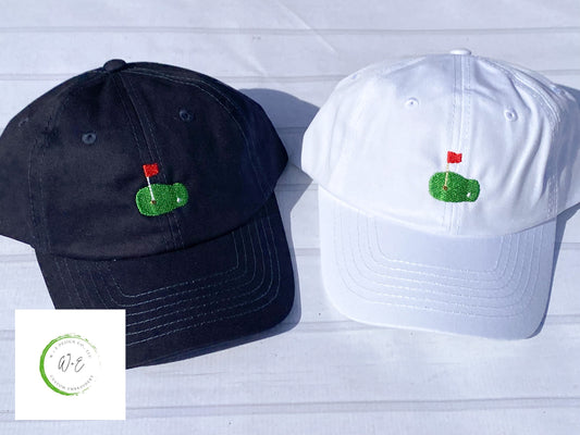 Toddler Golf Hat, Infant Golf Baseball Cap, Personalized Putting Green Hat, Birthday Gift for Children