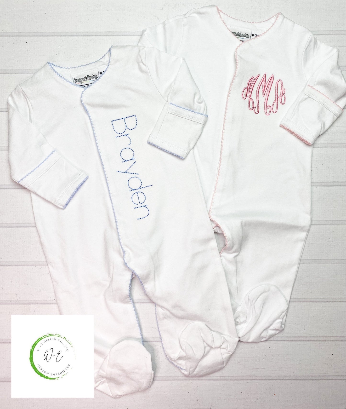 Baby Girl Coming Home Outfit, Monogram Outfit, Gift for Baby Girl, Personalized Footie