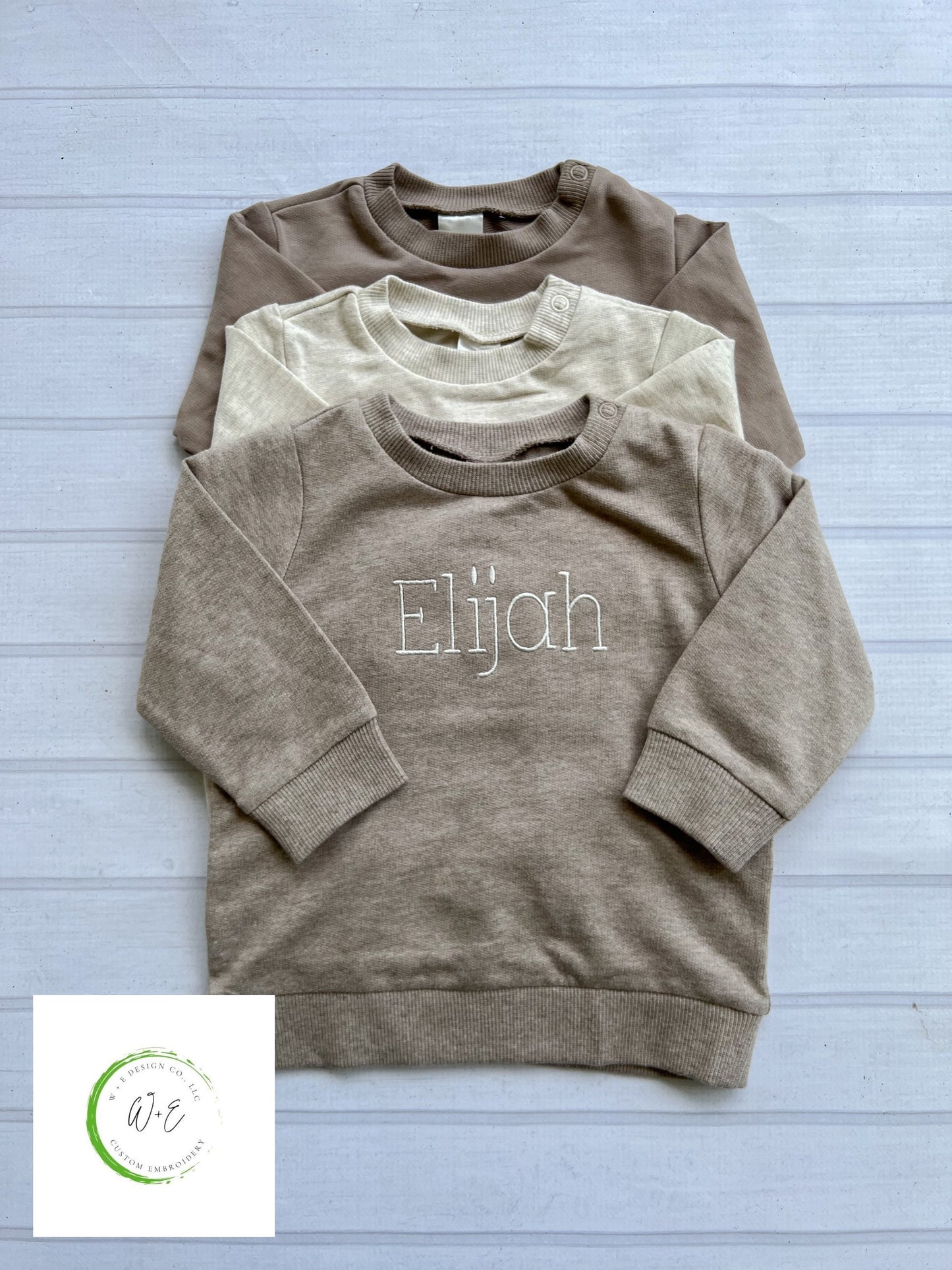 Toddler Personalized Sweatshirt, Embroidered Kids Crewneck Shirt, Custom Name Baby Sweatshirt, Boy or Girl, Monogram